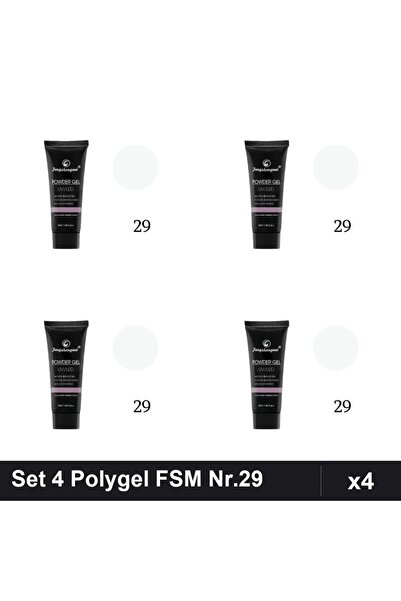 FSM Set 4 Polygel 30ml Nr.29, Constructie Unghii, Manichiura Profesionala UV/LED