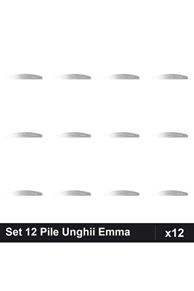 emma Set 12 Pile Unghii Granulație 100/120, Buffer Manichiură Profesională