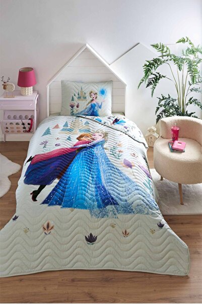 Özdilek Frozen Love Disney Lisanslı Tek Kişilik Çocuk Yatak Örtüsü