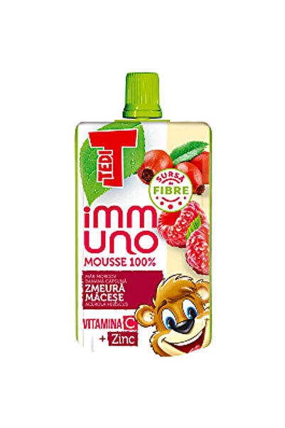 TEDİ Mousse imunitar cu măceș și cireșe, 100g