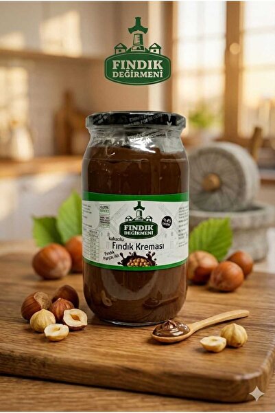 FINDIK DEĞİRMENİ KAKAOLU FINDIK KREMASI %45 FINDIK PARÇAÇIKLI 1000 GR