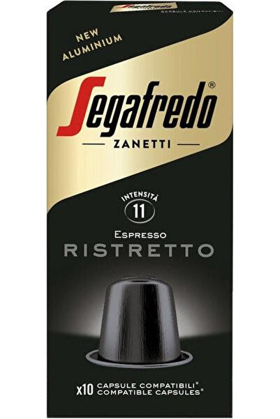 Segafredo كبسولات زانيتي ريسترتو الألومنيوم 51 جرام - قوة 11