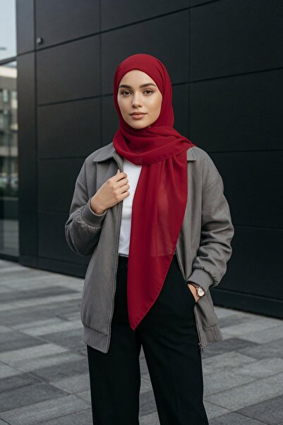 Aisha's Design Connectable Non-Slip Combed Cotton Inner Layer, Chiffon Shawl,...