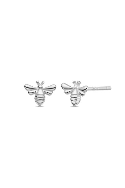 Lisa&Co. Cercei Argint Little Bee Argint placat cu rodiu / Fara pietre