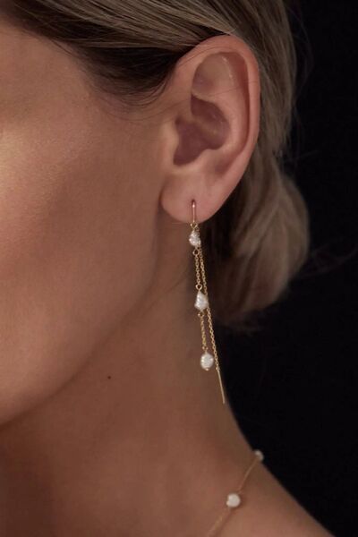 Lisa&Co. Cercei Aur Freshwater Pearl 3