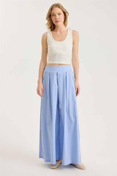 HomeStore Wide Cut Back Pants with Pockets