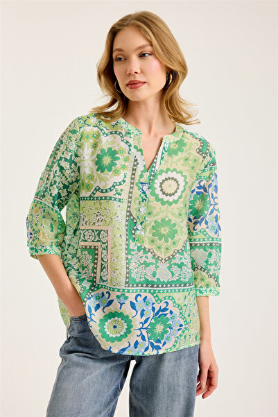 HomeStore Karma Desenli Bluz