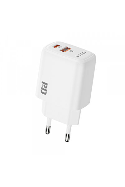 Lito Incarcator Retea LC28, 20W, 3A, 1 x USB-A - 1 x USB-C, Alb