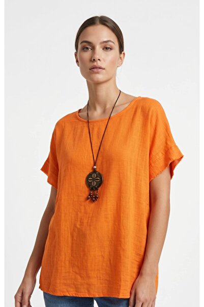 ROKH Women's Linen Cotton Casual Blouse