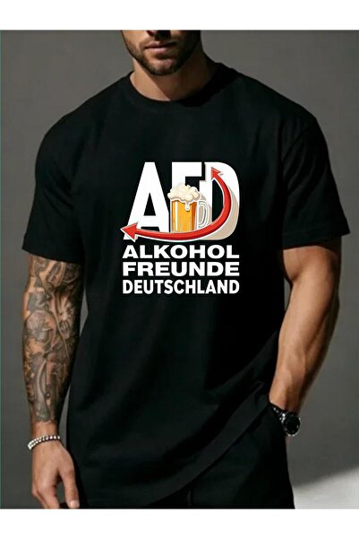 bolivia's Men' & Teen German Beer Print T-Shirt - Alkohol Freunde Deutschland...