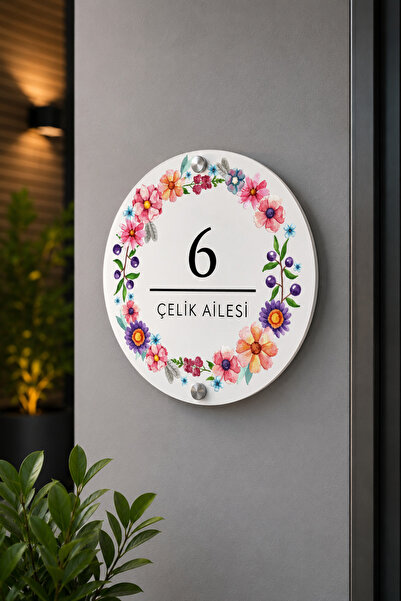 JHAAR Kişiye Özel Pleksi Kapı İsimliği – Modern & Lüks UV Baskılı Dekoratif K...