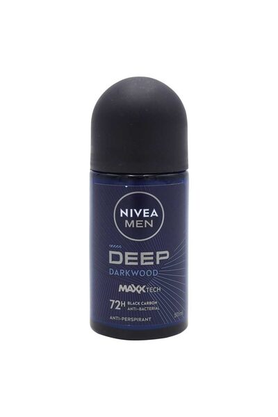 Vader Antiperspirant Roll-On, Nivea, 50 ml Bărbați Deep Black Carbon Dry Feel...