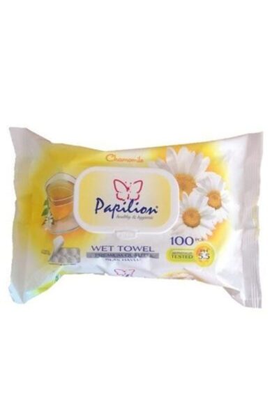 Vader Servetele Umede, Papilion, 100 buc Chamomile Capac,