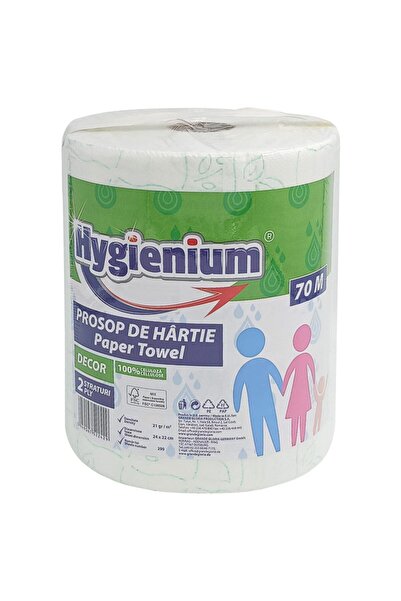 PS Products Hygienium Prosop Hartie Decor 2STR 70M Green,