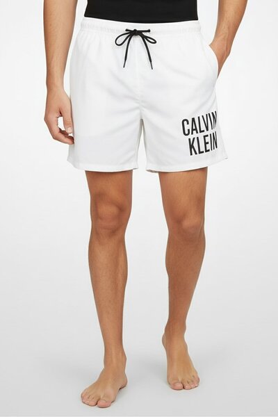 Calvin Klein Men Brand Logo Board Shorts, White