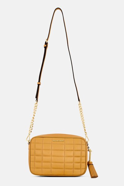 Michael Kors Women Brand Logo Cross Body Bag, Tan