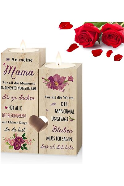 Other Candle Holder Mum Gift, Mum Gift, Wooden Candle Holder, Candle Holder w...