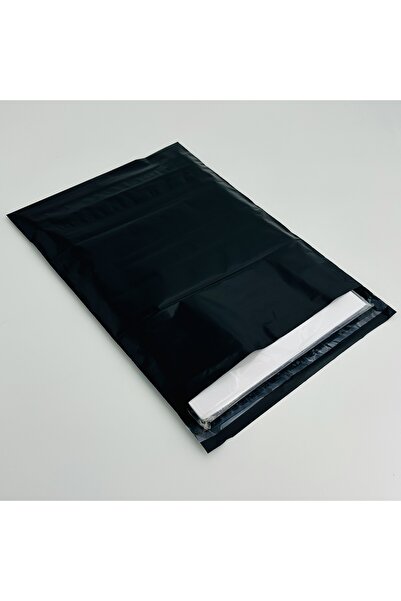 Set Black Courier Bags 260x350 mm Self-Adhesive Made of Durable, Waterproof a...