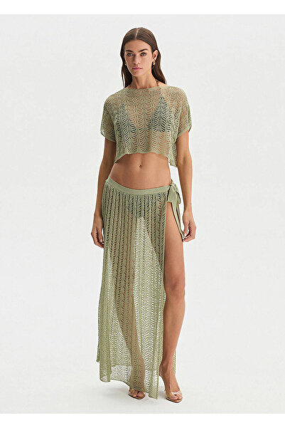 Knitss Beachwear Knitwear Skirt Green