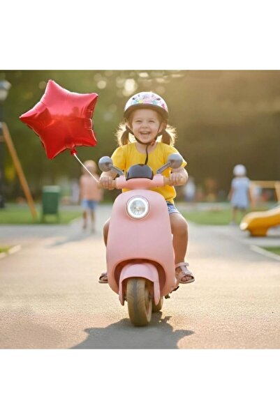 gifttime Pedallı ve Ebeveyn Kumandalı Işıklı Çocuk Akülü Motoru - Mini Retro ...