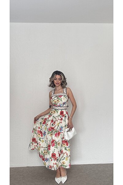 Nesil Backless Linen Dress