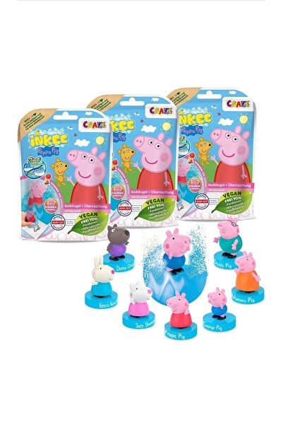 INKEE PEPPA Banyo Topları Çocuklar / Küvet İçin - Süprizli Top (3 adet )