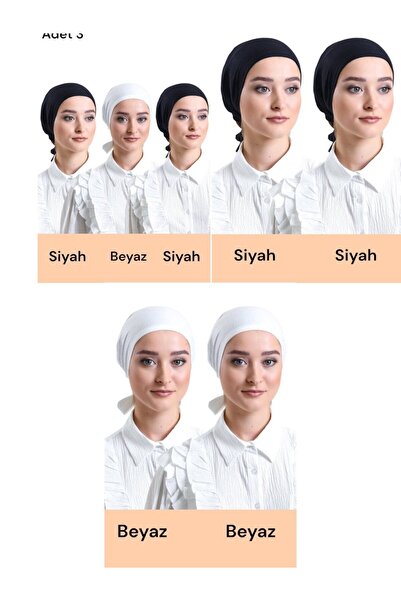 İSTANBULSTYLEMODA Plain Stitch-Free Combed Cotton Bonnet