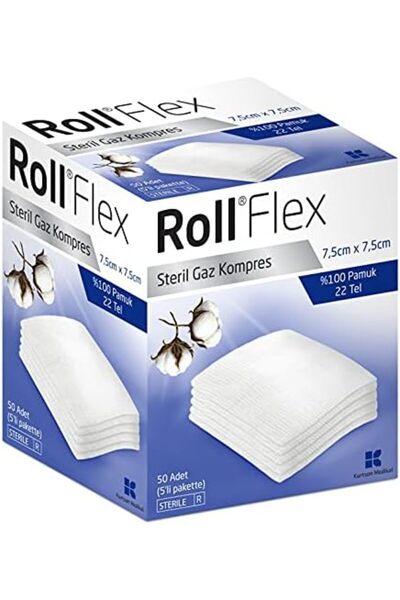 Yıldızan Roll 131406 Gas Compress 7.5 cm X 7.5 cm 50 Li 1089604