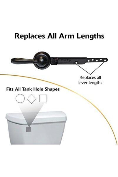 Yıldızan Tamgün 6081Bp Strongarm Depot Handle Universal Front Angled Side Lef...