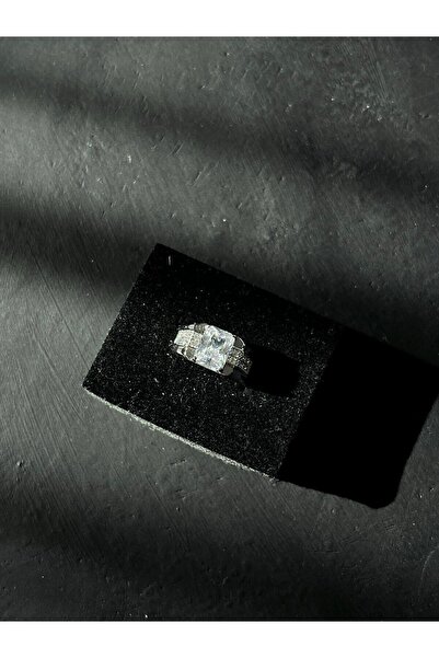 LUMİCOTAKI Steel Ring with Baguette Stones Gold Silver | Gift Boxed