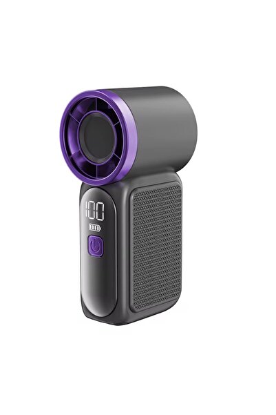 Bubitechh Mini Turbo Fan Taşınabilir Yüksek Hızlı 3 Kademeli El Fanı