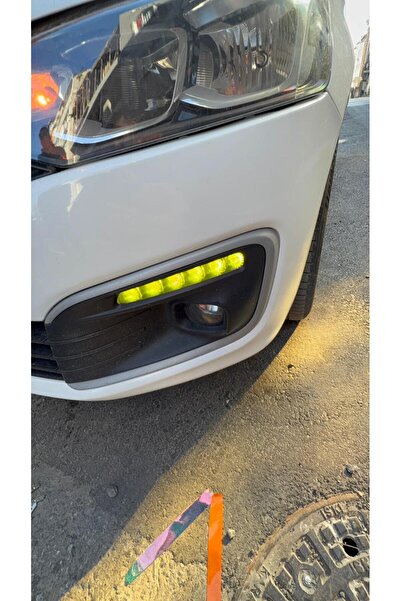 Ark Sticker Citroen C -Elysee Ve Peugeot 301 Uyumlu Sis Farı Set Açık Sarı