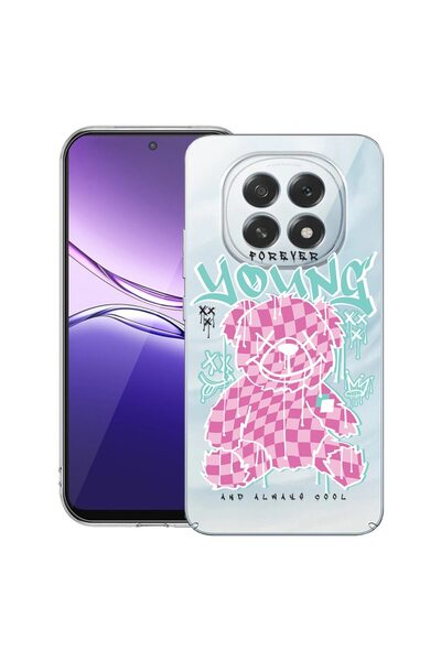 bestcase Калъф за OPPO F29 с дизайн Теди мече Вечно млад, Прозрачен тънък сил...