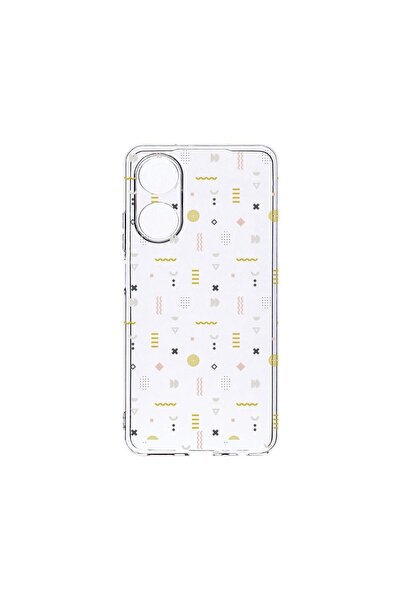 bestcase Διαφανής Θήκη Σιλικόνης 2MM, Συμβατή με OPPO A98 5G, Σύμβολα, Αντικρ...