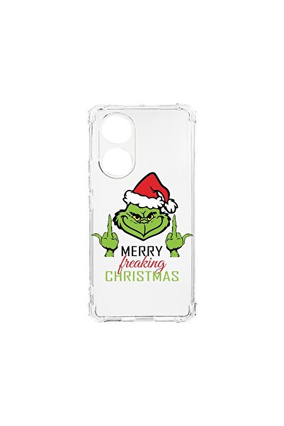 bestcase Husa Anti Shock 1.5MM, compatibilă cu OPPO A38, Grinches - Merry Xma...