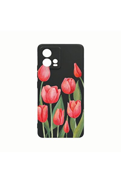 bestcase Husa Silicon, Compatibila Cu Motorola Edge 30 Fusion, Red Tulips, Re...