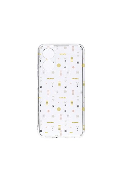 bestcase Διαφανής Θήκη Σιλικόνης 2MM, Συμβατή με OPPO A17, Σύμβολα, Αντικραδα...