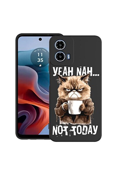 bestcase Θήκη για Motorola Moto G45 με σχέδιο  "Όχι Σήμερα ", TPU Ματ Εξαιρετ...