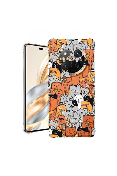 bestcase Θήκη για Honor Magic7 Lite, Αντικραδασμική 1.5MM, Σχέδιο γάτας, Προσ...