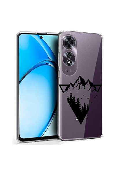bestcase ¬Æ Husa pentru OPPO A60 4G, Clear Silicon 2MM, Camping Forest, Antis...