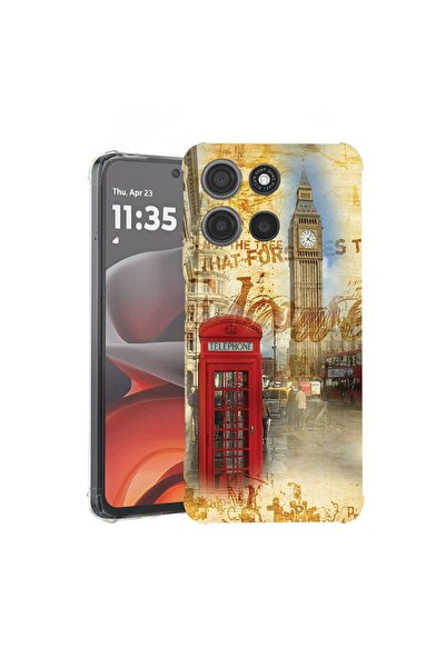 bestcase ¬Æ Husa pentru Motorola Moto G75, Anti Shock 1.5MM, London, Protecti...