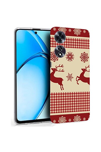 bestcase ¬Æ Husa pentru OPPO A60 4G, Clear Silicon 2MM, Xmas Pattern, Antisoc...