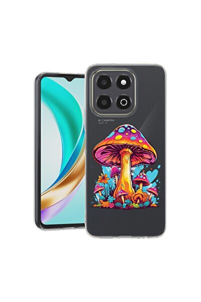 bestcase Husă pentru Honor X6b, BestCase® Silicon transparent 2MM, Ciuperci î...
