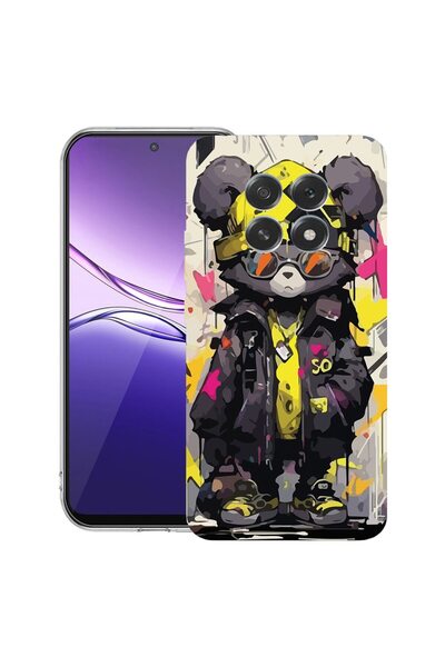 bestcase Калъф за OPPO F29 Pro с дизайн на плюшено мече, пастелни цветове, пр...