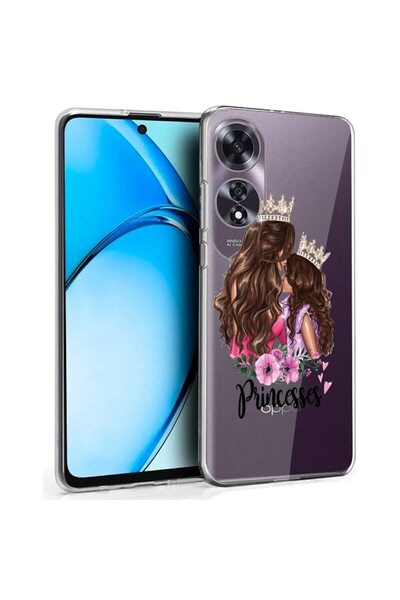 bestcase ¬Æ Husa pentru OPPO A60 4G, Clear Silicon 2MM, Princesses Gril Mom, ...