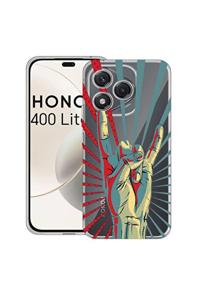 bestcase Husa pentru Honor 400 Lite 5G, BestCase¬Æ Clear Silicon 2MM, Rock Fe...