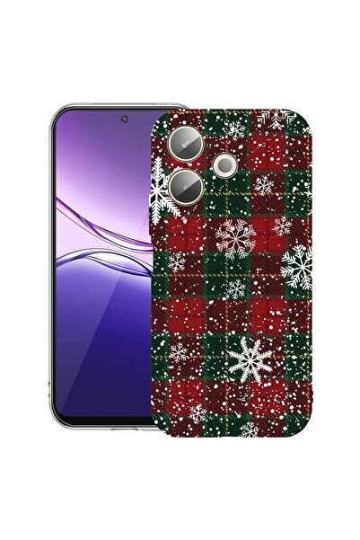 bestcase ¬Æ Husa Clear Silicon pentru OPPO A5 Pro 5G, Xmas Pattern, 2042415 T...