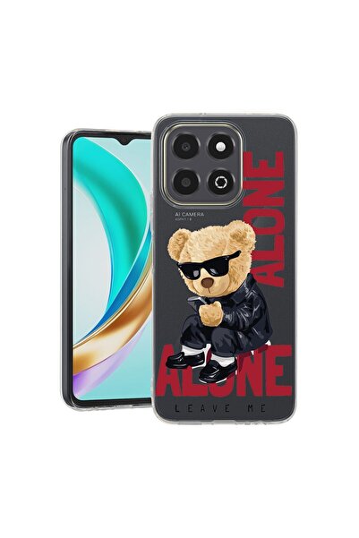 bestcase Husa transparentă subțire din silicon compatibilă cu Honor X6c, Leav...