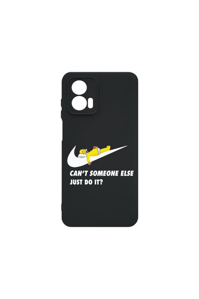 bestcase Тънък силиконов калъф 0.8ММ, съвместим с Motorola Moto G85, Симпсън ...