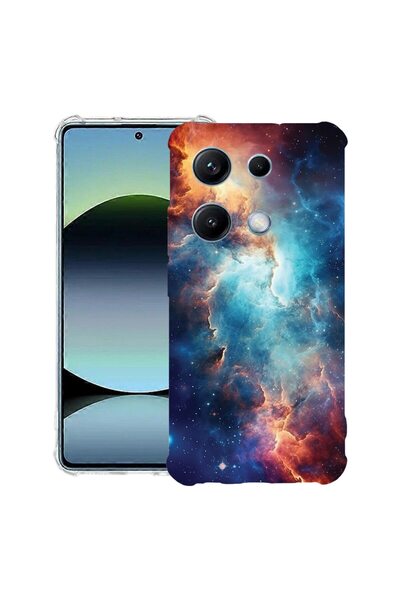 bestcase Αντικραδασμική Θήκη Συμβατή με OPPO A6 Pro, με Σχέδιο Γαλαξίες, Ενισ...